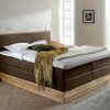 Postel boxspring s úložným prostorem KOLETA dub masiv