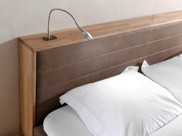 Postel boxspring s úložným prostorem KOLETA 2 dub masiv