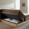 Postel boxspring s úložným prostorem KOLETA dub masiv