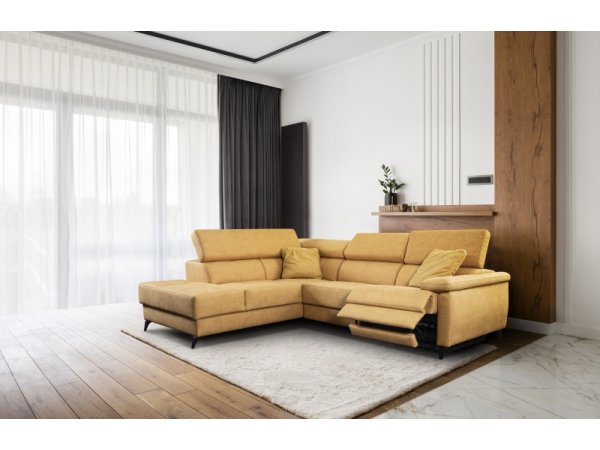 Rohová sedací souprava MONZA s elektrickou funkcí relax