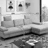 Rohová sedací souprava s nastavitelnou hloubkou sedáku MORRIS