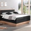 Postel boxspring s úložným prostorem KOLETA dub masiv