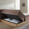 Postel boxspring s úložným prostorem KOLETA dub masiv