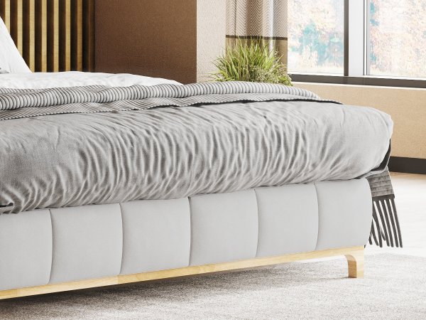 Postel boxspring s úložným prostorem MOONSHOT II dub masiv