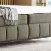 Postel boxspring s úložným prostorem MOONSHOT I dub masiv, černá