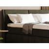 Postel boxspring s úložným prostorem MOONSHOT I dub masiv, černá