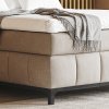 Postel boxspring s úložným prostorem MOONSHOT I dub masiv, černá