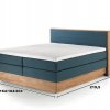 Postel boxspring s úložným prostorem KOLETA dub masiv