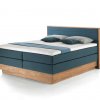 Postel boxspring s úložným prostorem KOLETA dub masiv