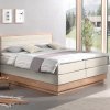 Postel boxspring s úložným prostorem KOLETA dub masiv