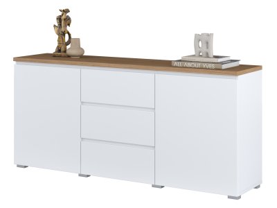 Komoda MODO typ 26 bílá/dub Mauvella