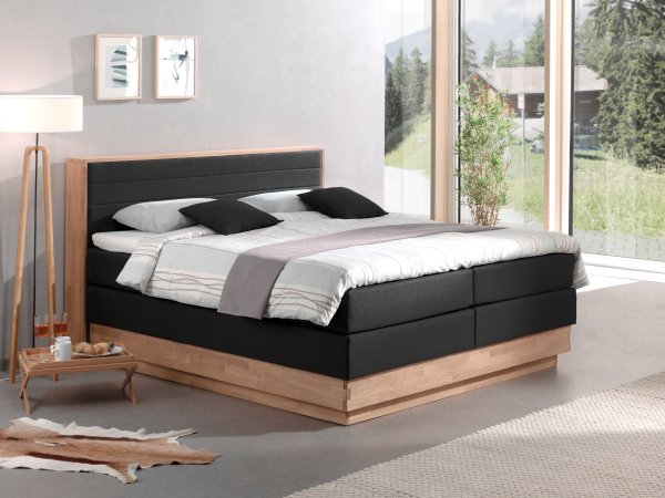 Postel boxspring s úložným prostorem KOLETA 2 dub masiv