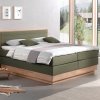 Postel boxspring s úložným prostorem KOLETA dub masiv