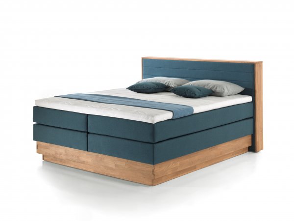 Postel boxspring s úložným prostorem KOLETA dub masiv