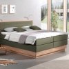 Postel boxspring s úložným prostorem KOLETA dub masiv