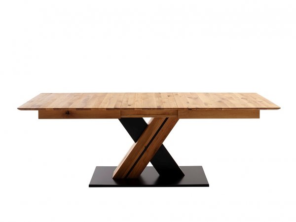 Rozkládací jídelní stůl z masivu MORENA X dub divoký olejovaný