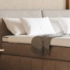 Postel boxspring s úložným prostorem MOONSHOT I dub masiv, černá