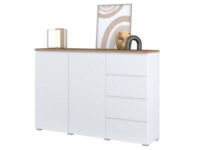 Komoda MODO typ 45 bílá/dub Mauvella