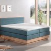 Postel boxspring s úložným prostorem KOLETA dub masiv