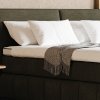 Postel boxspring s úložným prostorem MOONSHOT I dub masiv, černá