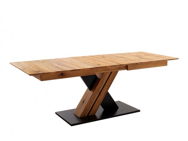 Rozkládací jídelní stůl z masivu MORENA X dub divoký olejovaný