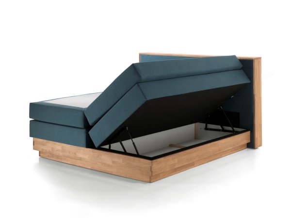 Postel boxspring s úložným prostorem KOLETA 2 dub masiv