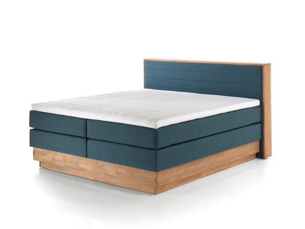 Postel boxspring s úložným prostorem KOLETA dub masiv