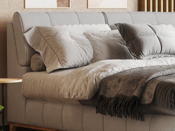 Postel boxspring s úložným prostorem MOONSHOT II dub masiv