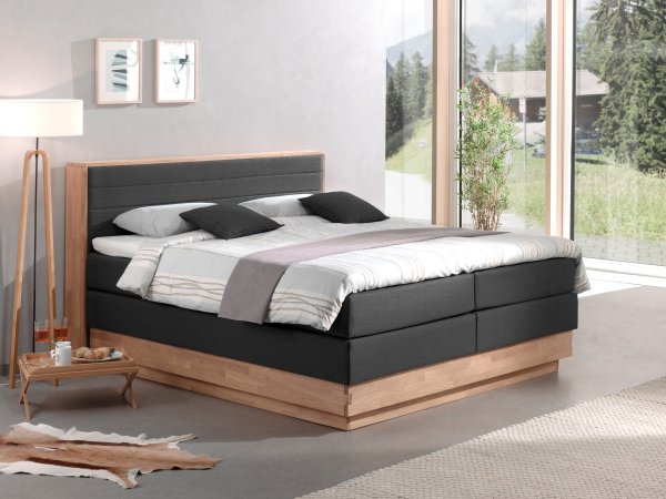 Postel boxspring s úložným prostorem KOLETA 2 dub masiv