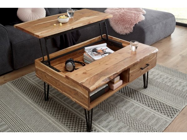 Konferenční stolek z masivu MUSTIQUE akátové dřevo