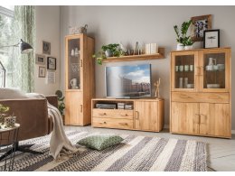 Dubový nábytek z masivu do obývacího pokoje MIDO dub přírodní