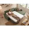 Rohová rozkládací sedací souprava pro každodenní spaní NARDO