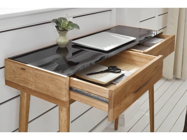 Pracovní stůl z masivu NATA dub přírodní