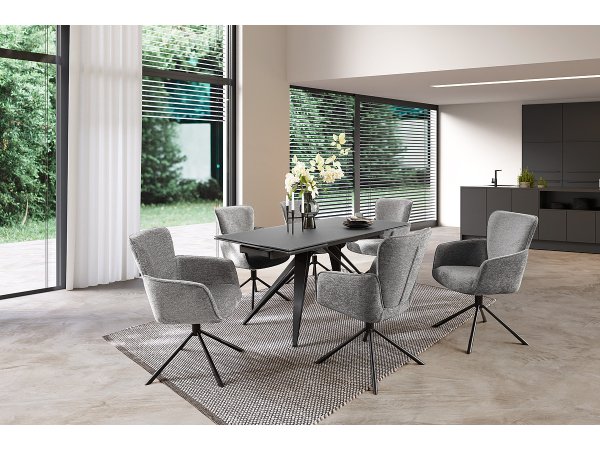 Jídelní otočná židle AMBER S, cappuccino