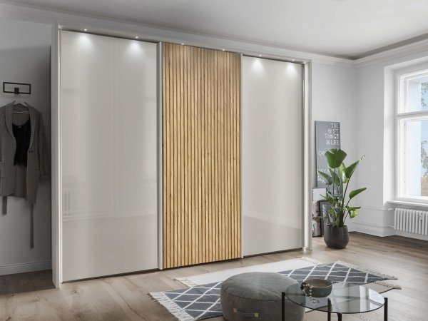 Šatní skříň NEVADA sklo champagner