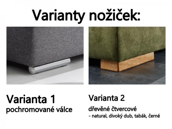 Rohová sedací souprava do tvaru U SANTA LUCIA