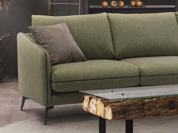 Malá rohová sedací souprava ve skandinávském stylu NOEL