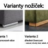 Kožená rohová sedací souprava do tvaru U SANTA LUCIA 2.0