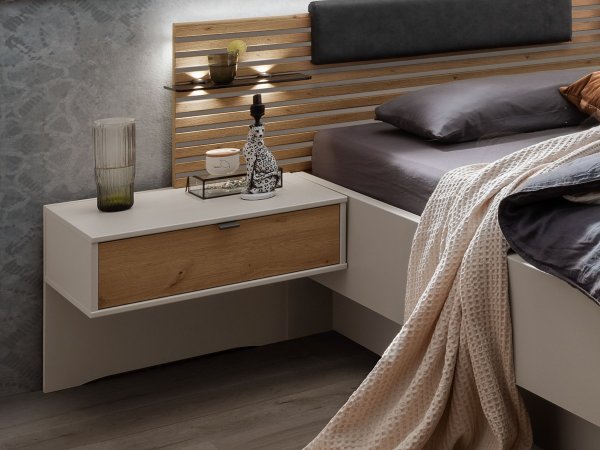 Ložnicová sestava NEVADA šedá/dub bianco