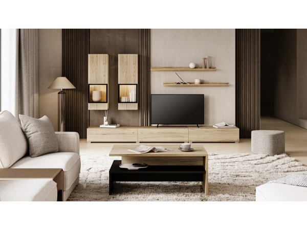 Obývací stěna BAROS dub San Remo