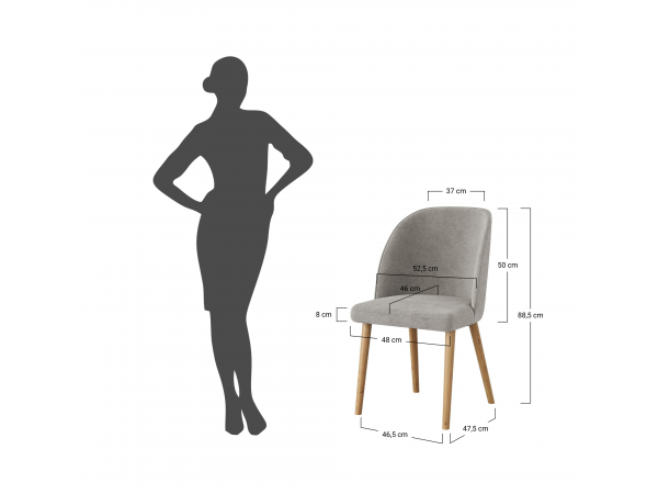 Čalouněná jídelní židle zelená BIA R16