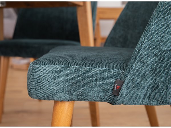 Čalouněná jídelní židle zelená BIA R16