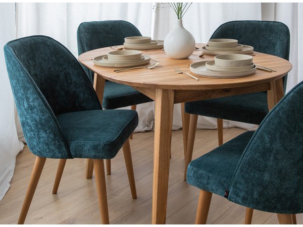 Čalouněná jídelní židle modrá BIA R11