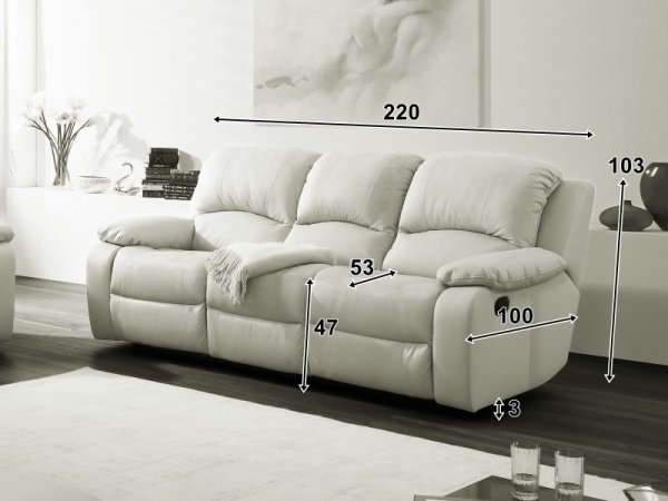 Kožená sedací souprava OPERA 3+1+1