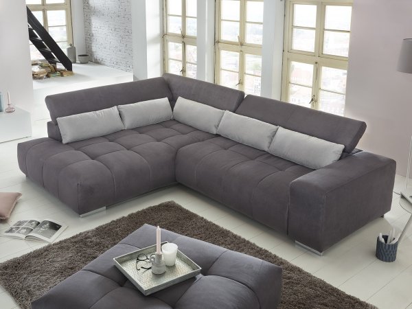 Rohová sedací souprava s nastavitelnými opěráky ORION