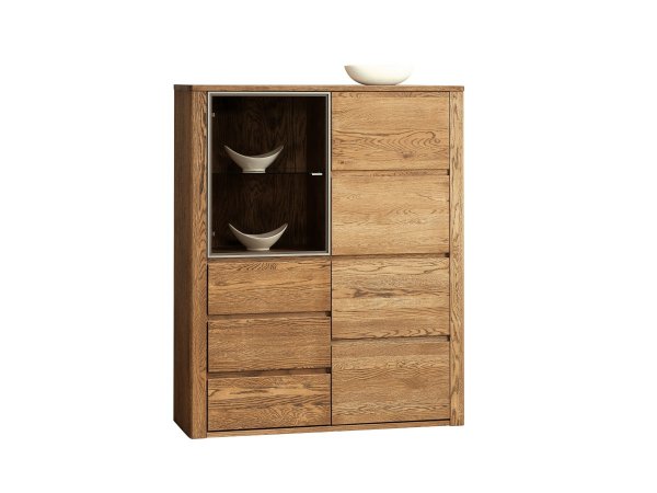 Dubový nábytek z masivu do obývacího pokoje a jídelny - ORLANDO/ROLANDO dub jantar