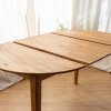 Kulatý rozkládací jídelní stůl TELLO 90 cm až 190 cm z dubového masivu