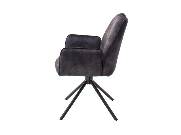 Jídelní otočná židle OTTAWA 2 s područkami antracit