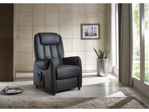 Kožené polohovací křeslo OTHELLO PLUS