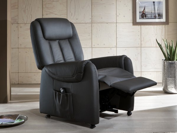 Kožené polohovací křeslo OTHELLO PLUS